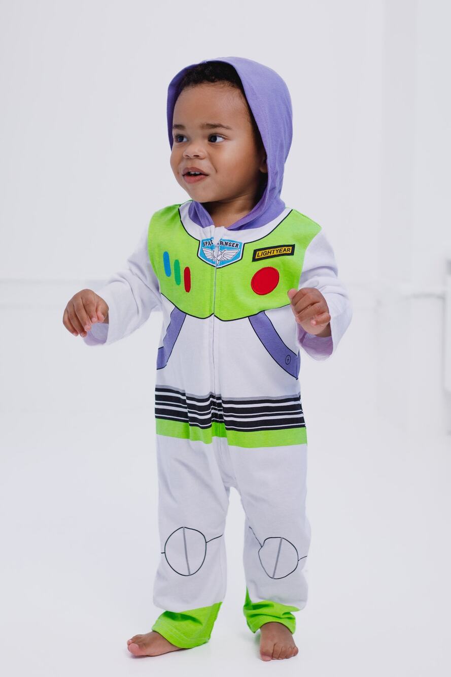 Disney Toy Story Buzz Lightyear Toddler 2T Hooded Cosplay One Piece Costume